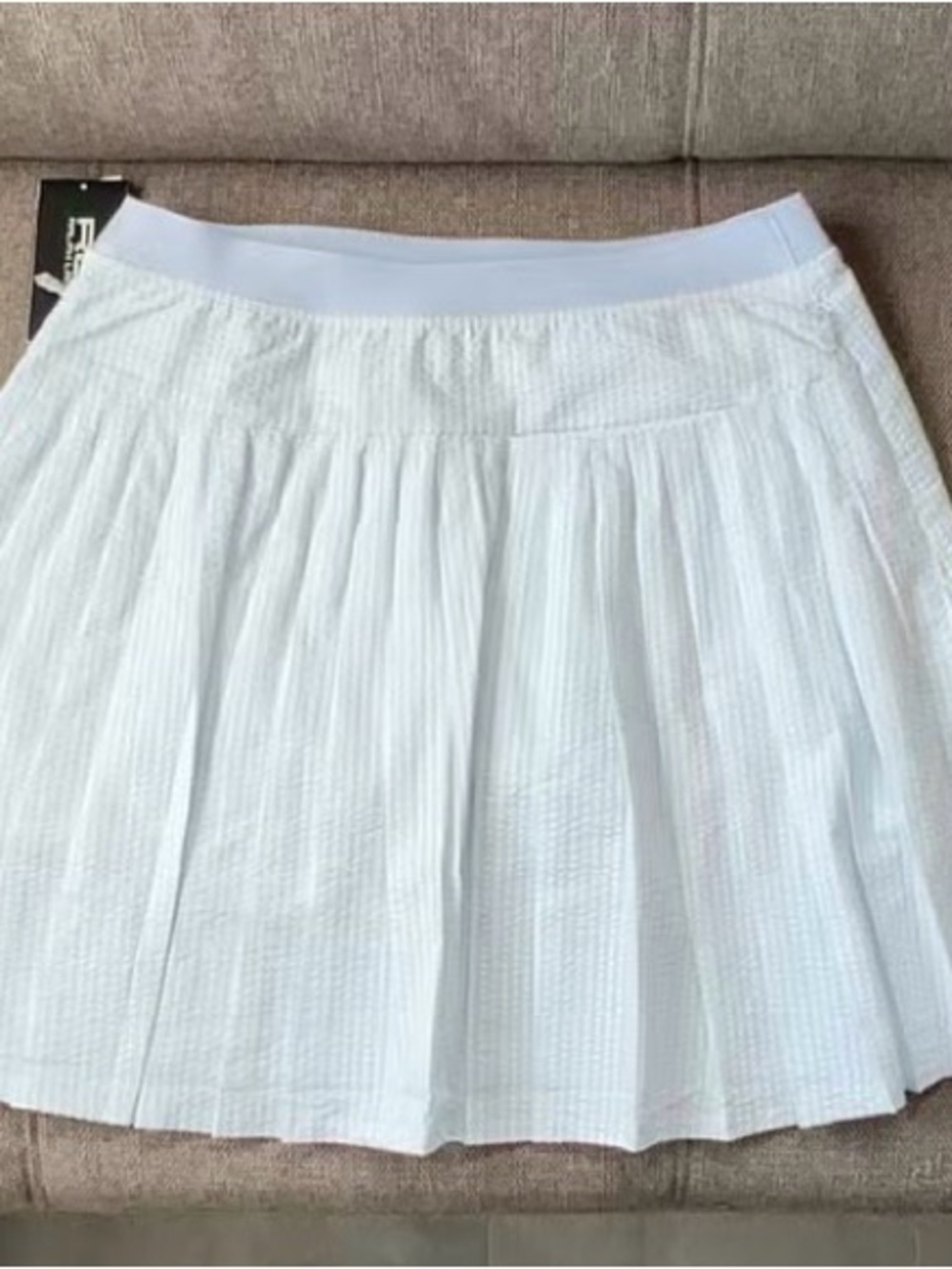 NWT RLX Ralph Lauren Light Blue Golf Skort Seersucker M - Picture 5 of 7